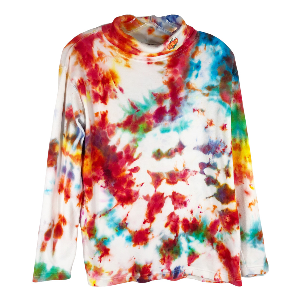 Pumpkin King Tie Dye Top Eagles Eye Sweater Jack o Lantern Pumpkin Halloween 822